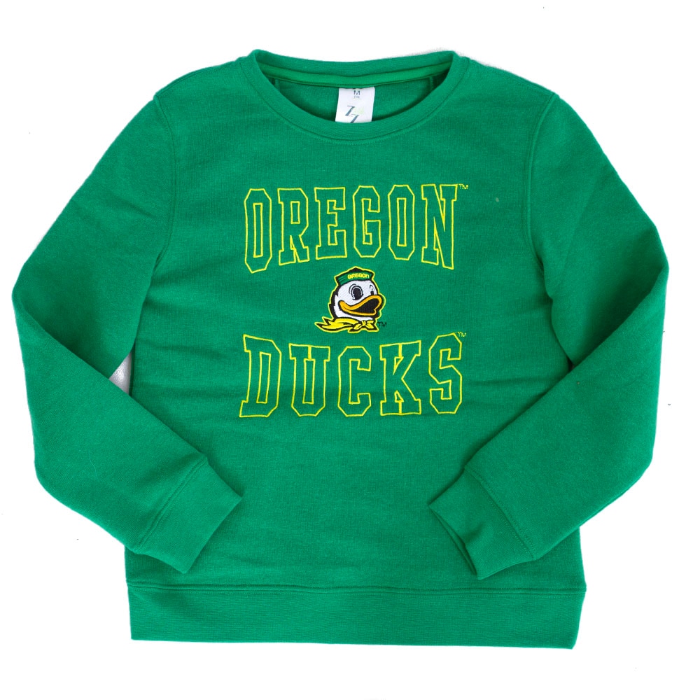 Ducks Spirit, Zoozatz, Green, Pullover, Polyester Blend, Kids, Youth, Sweatshirt, 897355